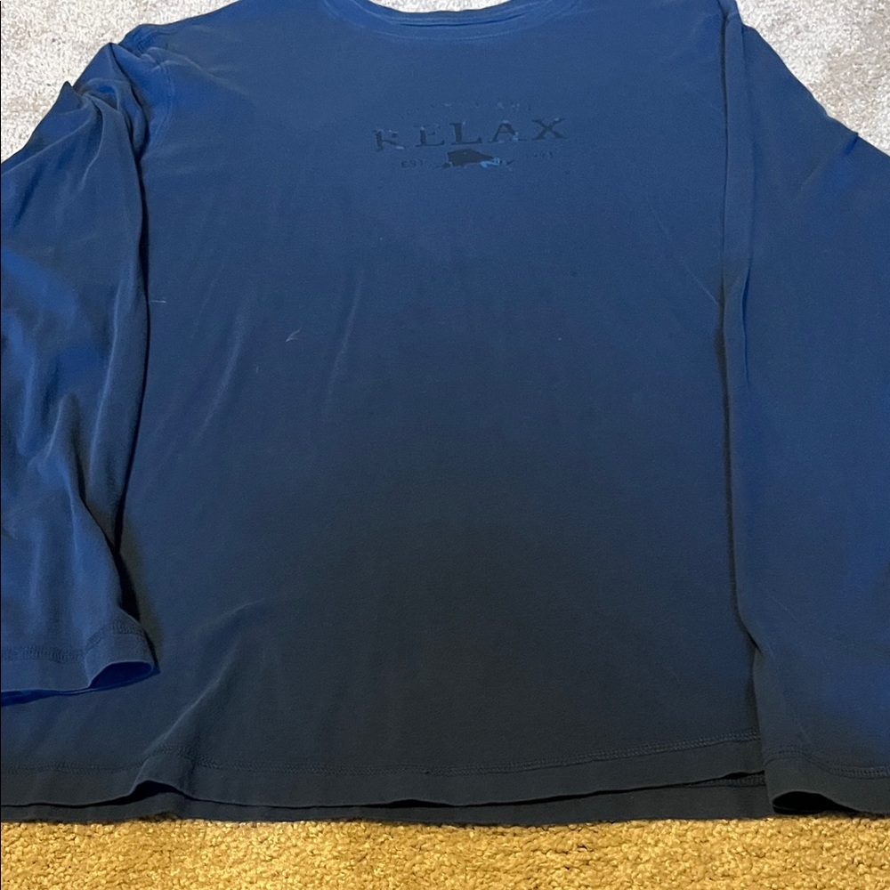 Tommy Bahama Relaxed Fit Long Sleeve Tee - Deep Blue